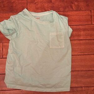 EUC Cat & Jack solid Turquoise‎ tee M (7/8)